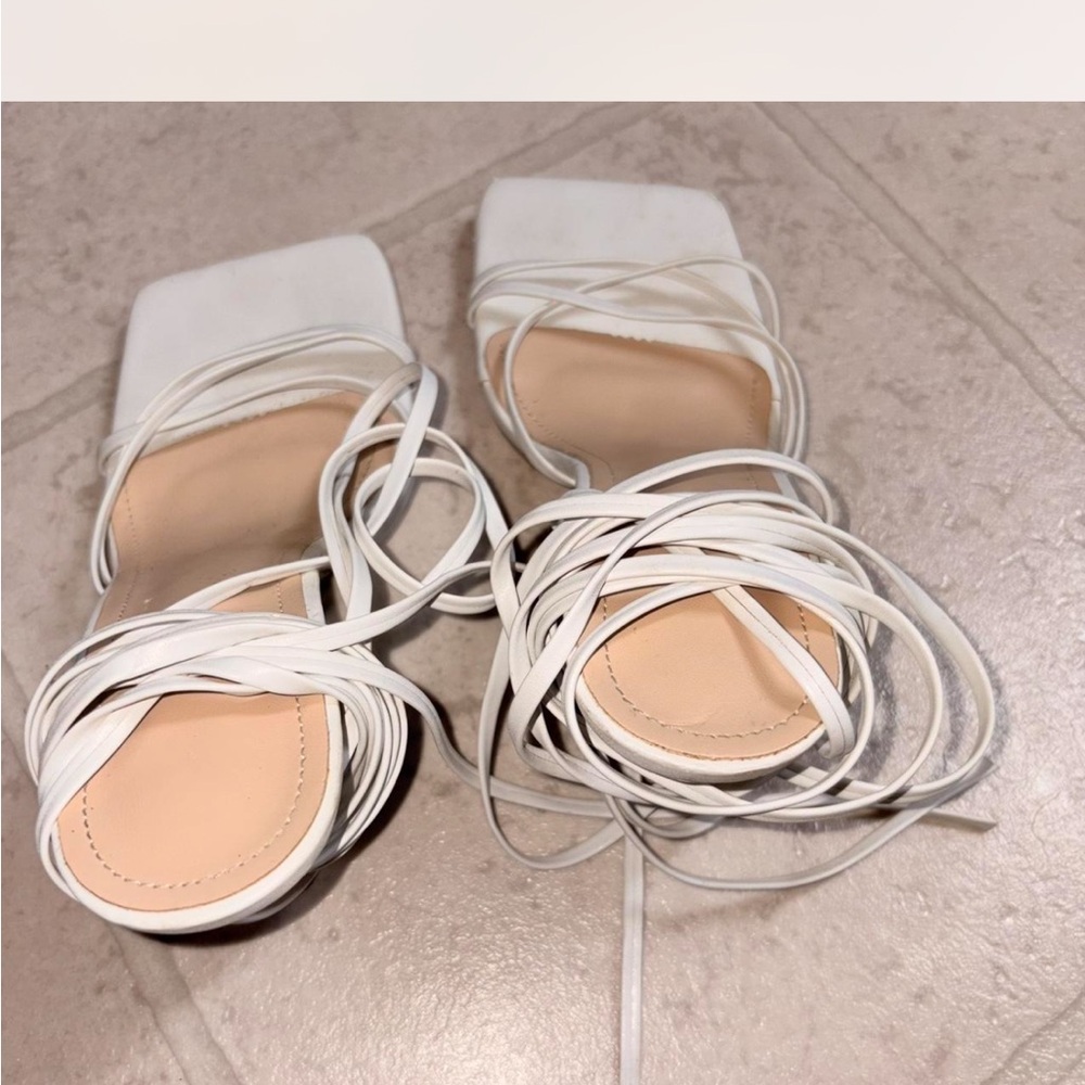 Target White Strappy Sandals